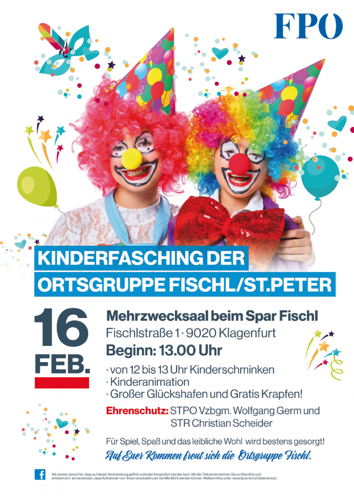 Kinderfasching der FPÖ Fischl-St. Peter