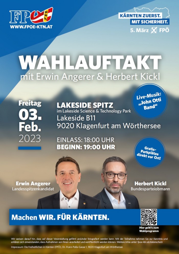 WAHLAUFTAKT mit Erwin Angerer & Herbert Kickl