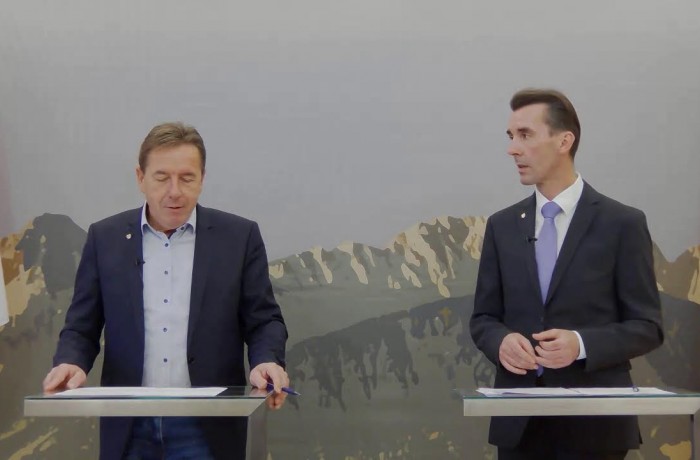 Pressekonferenz mit Erwin Angerer und Josef Ofner