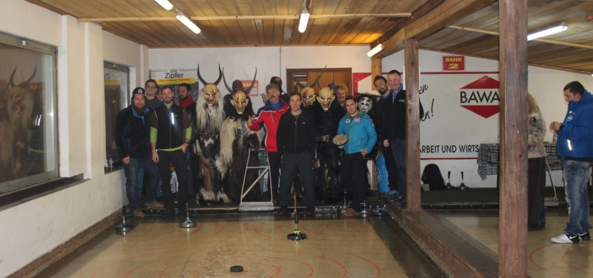 Eisstockturnier mit Krampuskränzchen des RFJ Klagenfurt