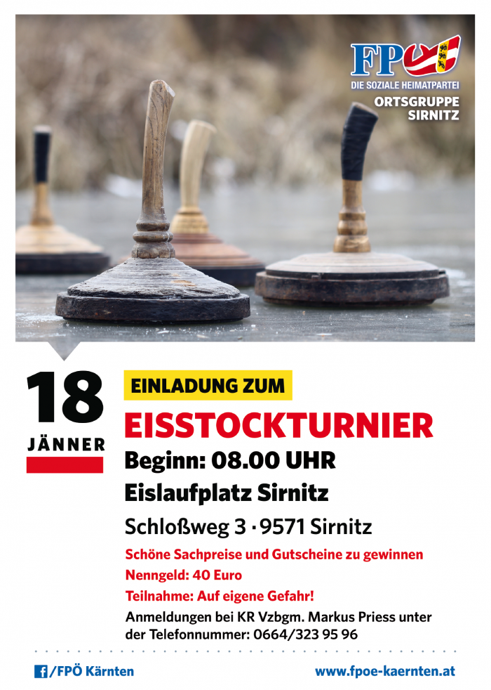 Eisstockturnier der FPÖ Sirnitz