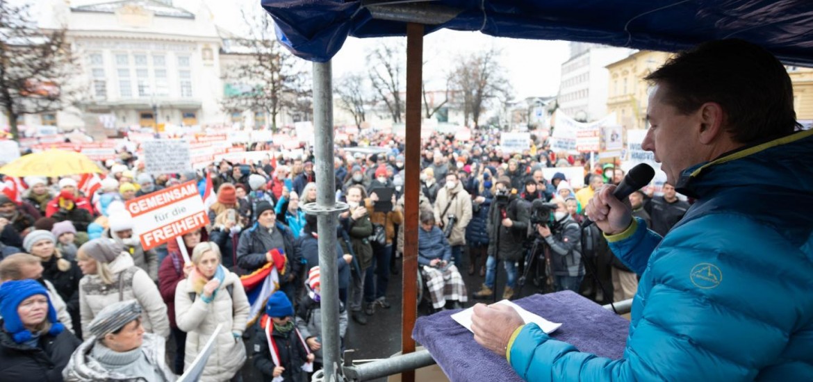 "Demo für die Freiheit" in Klagenfurt