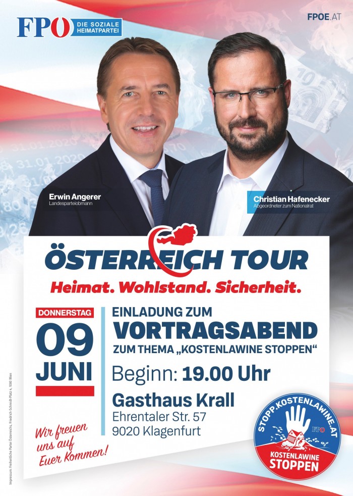 "Österreich Tour" - Vortragsabend mit Erwin Angerer & Christian Hafenecker