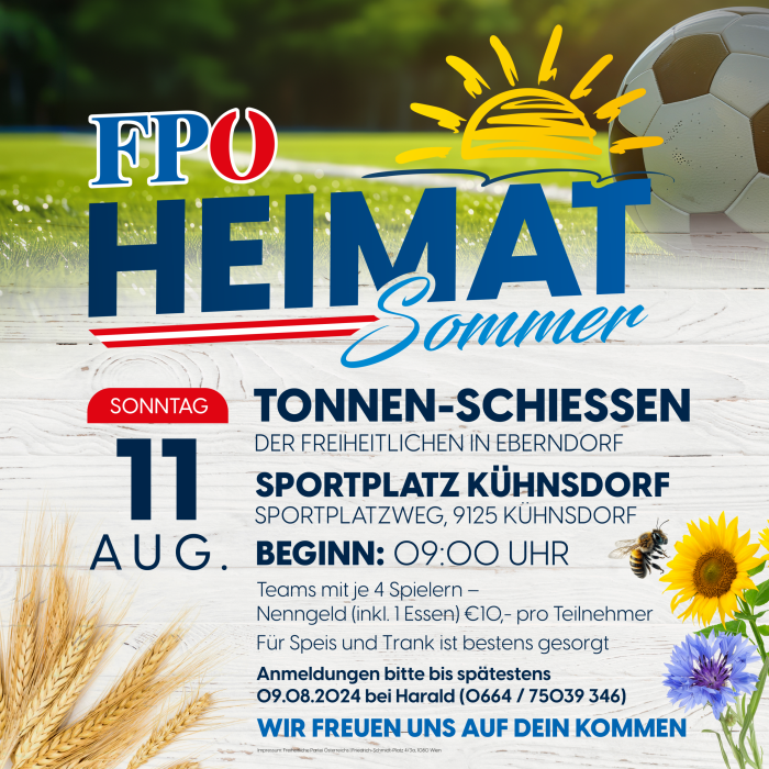 FPÖ-Heimatsommer: Tonnen-Schiessen der FPÖ Eberndorf