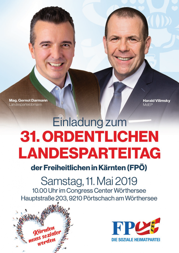 31. Ordentlicher Landesparteitag der FPÖ Kärnten